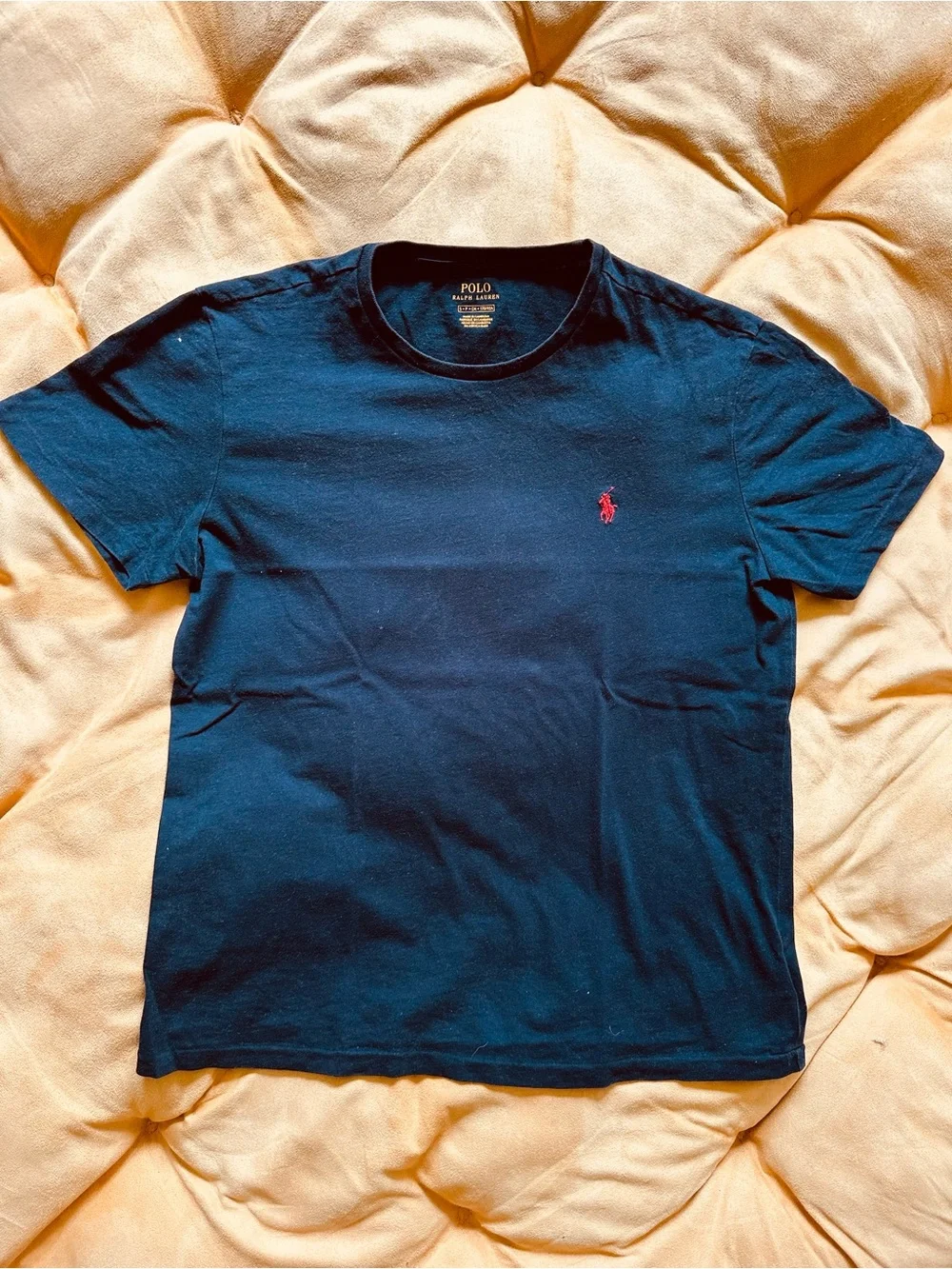 Polo by Ralph Lauren Navy Short Sleeve Tee with Red Pony Logo